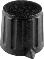 Mentor 4311.4131 4311.4131 Draaiknop Zwart (Ø x h) 20 mm x 17 mm 1 stuk(s)
