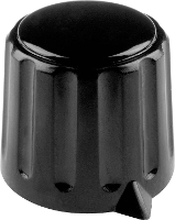 Mentor 4312.6133 4312.6133 Draaiknop Zwart (Ø x h) 28 mm x 18.5 Mm 1 stuk(s)