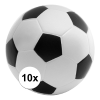 10X anti stressbal   voetbal   6 cm   relax   anti stress hulpmiddel/product