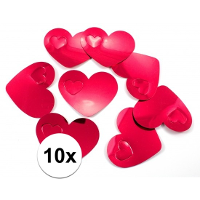 10X mega confetti rode hartjes