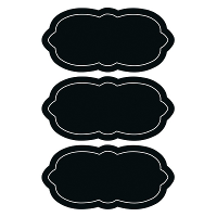 18X Krijtbord voorraadkast etiketten/stickers   herschrijfbaar   7 x 3 cm   Keuken labels