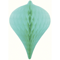 1X Decoratie honeycomb pegels mintgroen 30 cm feestversiering