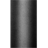 1X Hobby/decoratie zwarte tule stof op rol 15 cm x 9 meter