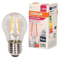 Merkloos 1x LED lampje lampenbolletjes E27 fitting 2.5W sfeerlampen