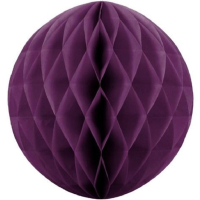 1X Papieren kerstballen aubergine paars 10 cm kerstversiering