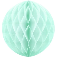 1X Papieren kerstballen mintgroen 10 cm kerstversiering