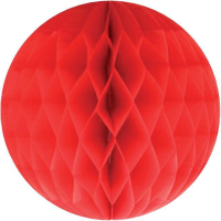 1X Papieren kerstballen rood 10 cm kerstversiering