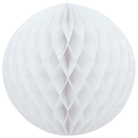 1X Papieren kerstballen wit 10 cm kerstversiering