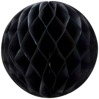 1X Papieren kerstballen zwart 10 cm kerstversiering