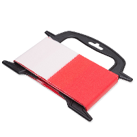 1X stuks afzetlint / markeerlint rood met wit 25 m