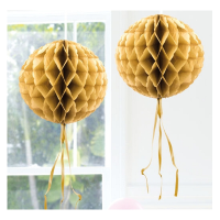 1X stuks gouden decoraties bollen van 30 cm