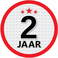 2 Jaar leeftijd sticker   rond   Dia 15 cm   2 jaar verjaardag   jubileum   leeftijd versiering