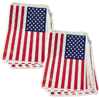 2X Amerikaanse vlaggenlijn 7 meter