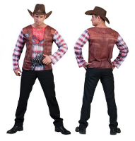 3D print t shirt met cowboy opdruk