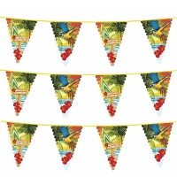 3X Hawaii thema vlaggenlijnen 6 meter