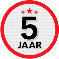 5 Jaar leeftijd sticker   rond   Dia 15 cm   5 jaar verjaardag   jubileum   leeftijd versiering