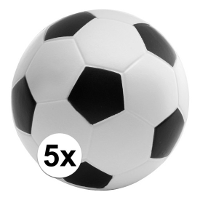 5X anti stressbal   voetbal   6 cm   relax   anti stress hulpmiddel/product