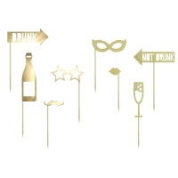 8X Foto/photo props champagne