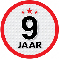 9 Jaar leeftijd sticker   rond   Dia 15 cm   9 jaar verjaardag   jubileum   leeftijd versiering