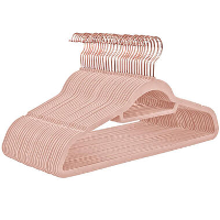 ACAZA Antislip kledinghangers   plooibaar   roterende haak   30 stuks   roze