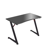 ACAZA Gaming bureau, Gamer Computer Tafel met driehoekig gevormde Z Frame, zwart