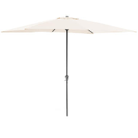 Acaza Ronde Stokparasol in aluminium   Parasol met 300 cm diameter   Ecru