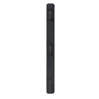 ACAZA Verticale wandkapstok   met 3 haken   6x67 cm   zwart