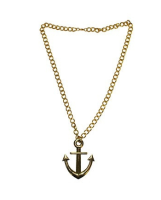 Ankertje ketting goudkleurig