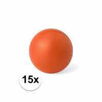 Anti stressballen Relaxman   15x   oranje   6 cm   Mindfullness   Relax   Ontspannen artikelen