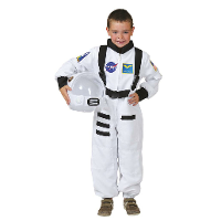 Astronauten verkleedkostuum   space/ruimtevaart   wit   voor kinderen   Verkleedkleding