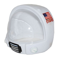 Astronautenhelm voor kinderen   Space Ruimte helm   wit   Plastic   Klitteband