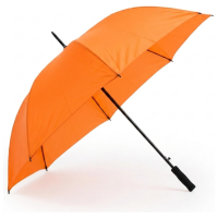 Automatische XL size paraplu   oranje   dia 130 cm   85 cm lang   regen   polyester/metaal