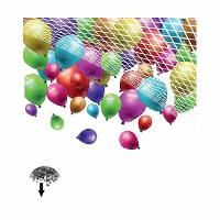 Ballonnen net   voor 200 ballonnen   net om ballonnen te laten vallen