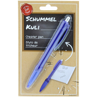 Balpen met spiekbriefje   Fun/fop schoolartikelen   Pennen met spiek briefje