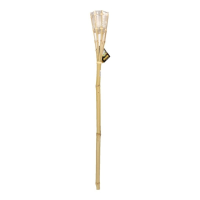 Bamboe tuinfakkel   citronella   met LED verlichting   76 cm
