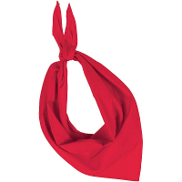 Bandana/hals zakdoek   rood   voor kind en volwassenen   polyester/katoen
