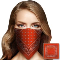 Bandana Paisley   oranje   55x55 cm   100% katoen