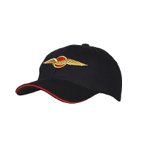 Baseballcap Koninklijke Nederlandse Luchtmacht   zwart   logo   volwassenen   soldaten   leger