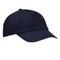 Baseballcap / pet Outdoor   5 panels   donkerblauw   volwassenen   klittenbandsluiting   katoen