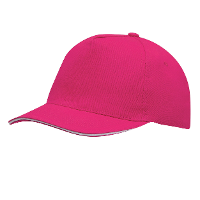 Baseballcap Walkers voor volwassenen   fuchsia roze   klitteband sluiting   katoen