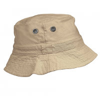 Beige vissershoedje   zonnehoedje   voor heren   met luchtgaatjes   100% katoen