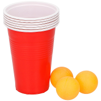Bier pong   red cups   9 delig   plastic   Drankspel  2 4 spelers