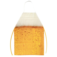 Bierfeest thema kookschort   barkeeper   volwassenen   one size   polyester   BBQ/Pils party