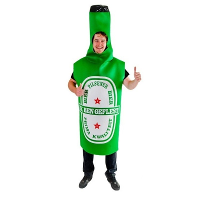 Bierfles kostuum   volwassenen   ik ben geflest   bier   bierfeest   funny verkleedkleding