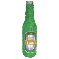 Bierfles pinata 75 cm   groen   papier   vullen met cadeaus