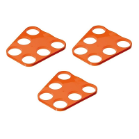 Bierglazen Dienblad   3x   6 glazen   oranje   bekerhouder   EK/ WK supporter   kunststof
