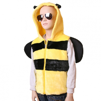 Merkloos Bijen bodywarmer voor kids Alkmaar