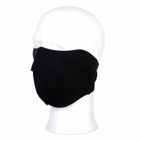 Biker windvanger masker   voor volwassennen   zwart   polyester