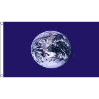 Blauwe vlag planeet aarde
