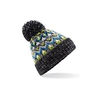 Blizzard wintermuts   pompon   groen/blauw   volwassenen   herenmuts   damesmuts   muts